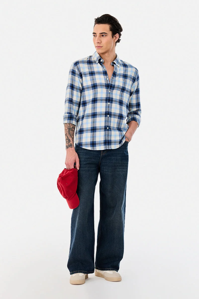 سنيتش Regular Fit Plaid Shirt